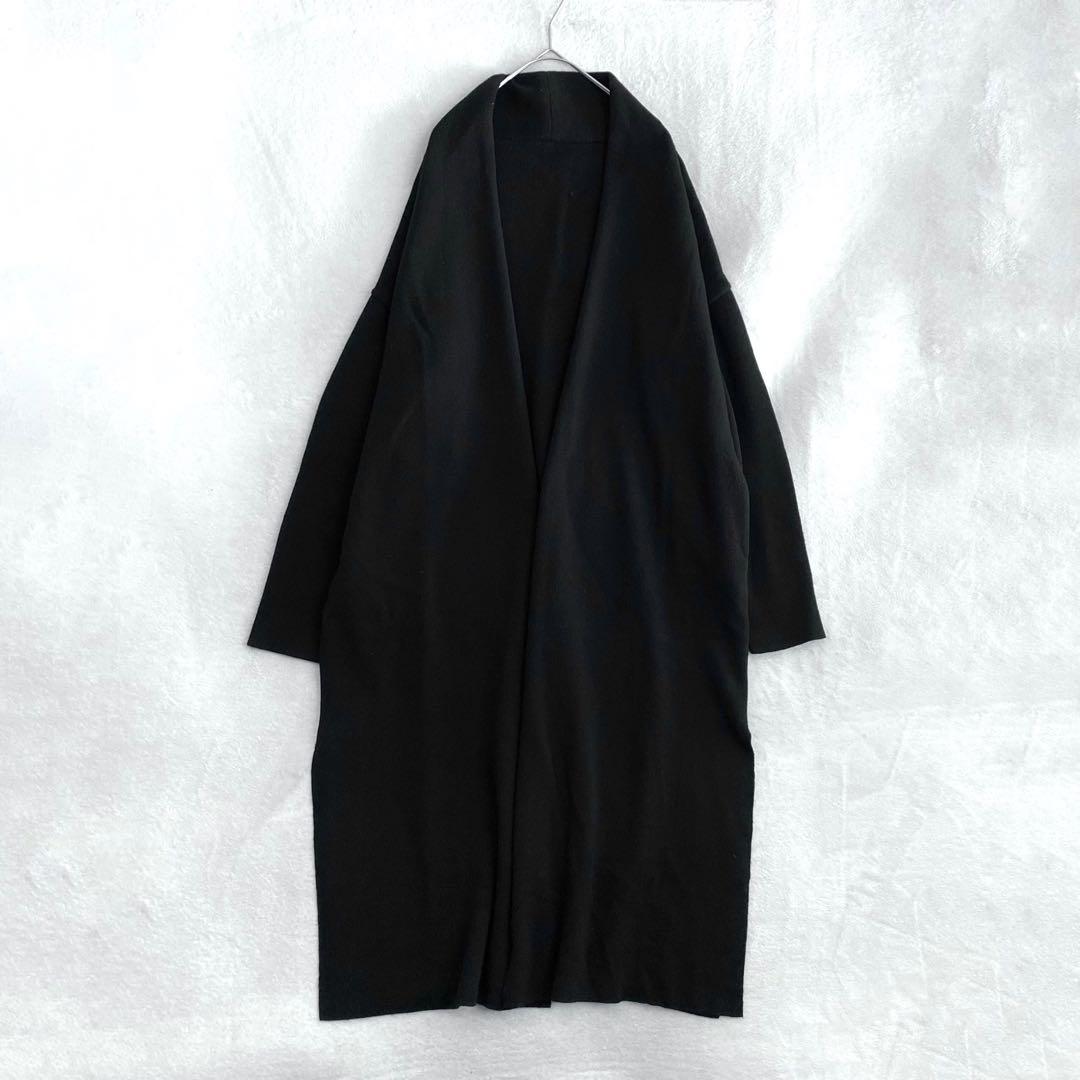 【美品✨】Deuxieme Classe Fluffyスムースロングガウン　黒