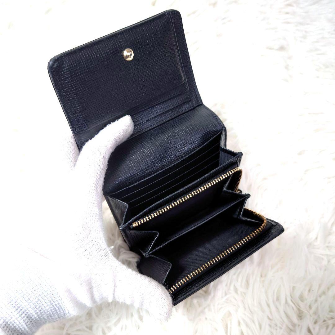 【美品】agnes b. 　アニエスベー　レザー　二つ折り財布