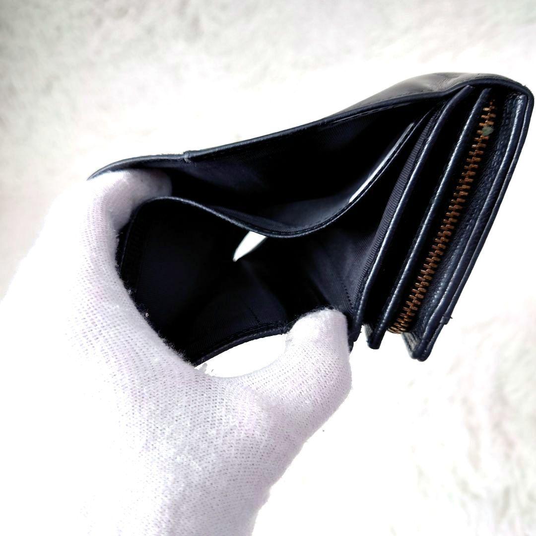 【美品】agnes b. 　アニエスベー　レザー　二つ折り財布
