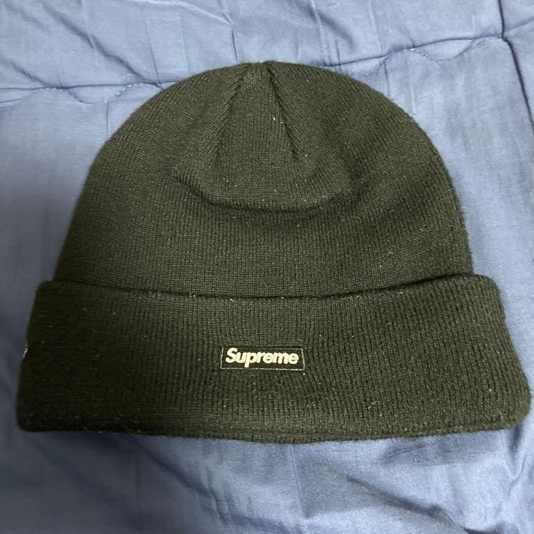 Supreme S ロゴ　ツノ　ニット帽　ブラック