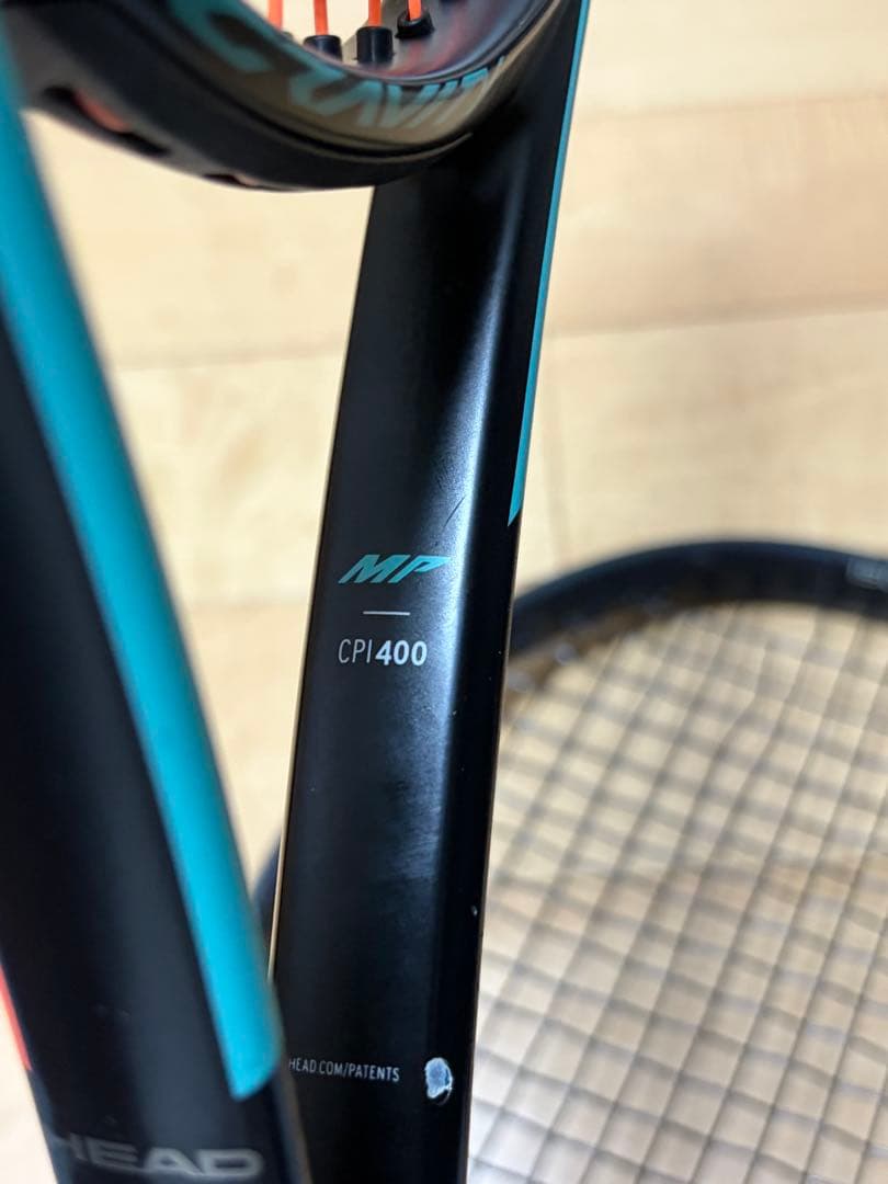 テニスラケット CPI400 2本セット 黒/赤・黒/青