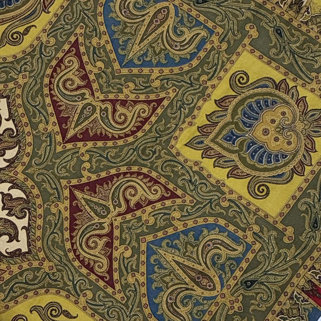 極美品★ETRO エトロ シルク イタリア製 ペイズリー 大判ストール スカーフ