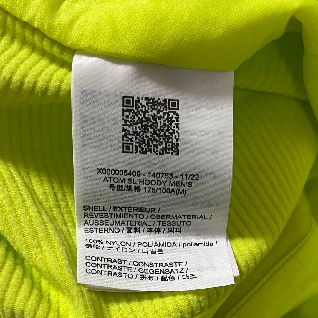 ジャケット・アウター ARC'TERYX Atom SL Hoody Men's Sprint M