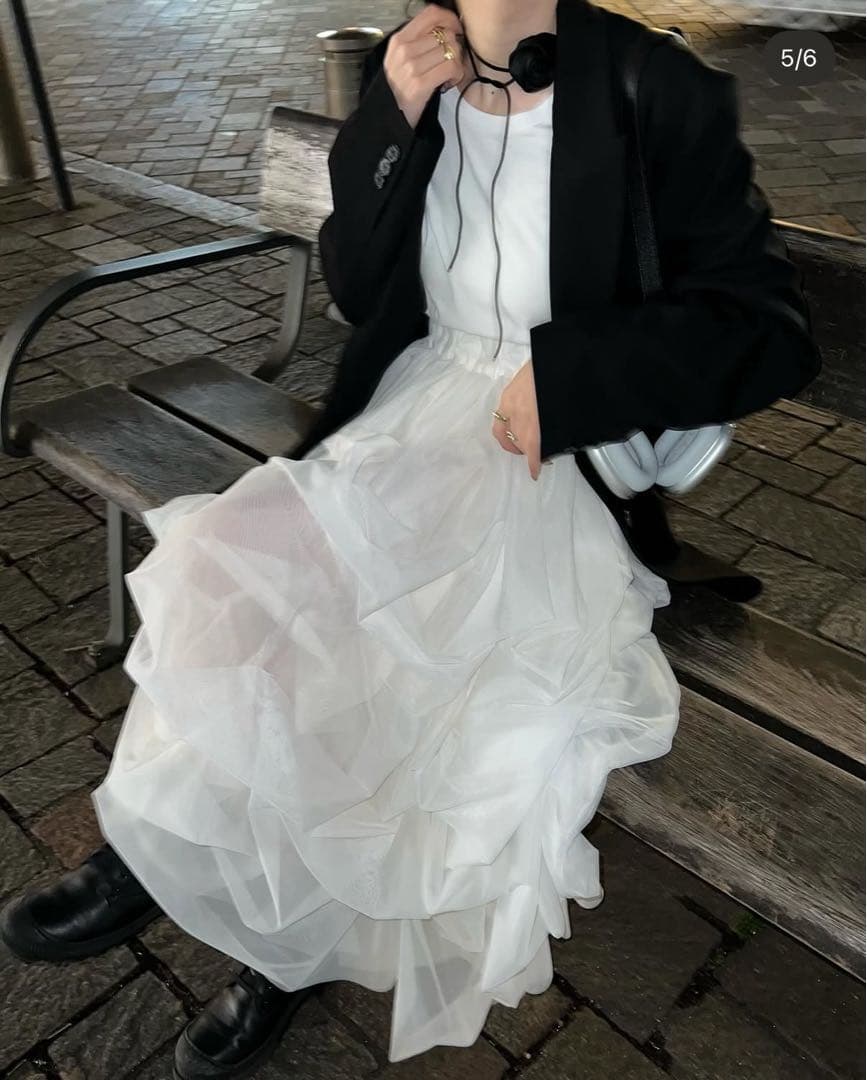 THE TOÉ Iris Tulle Skirt S