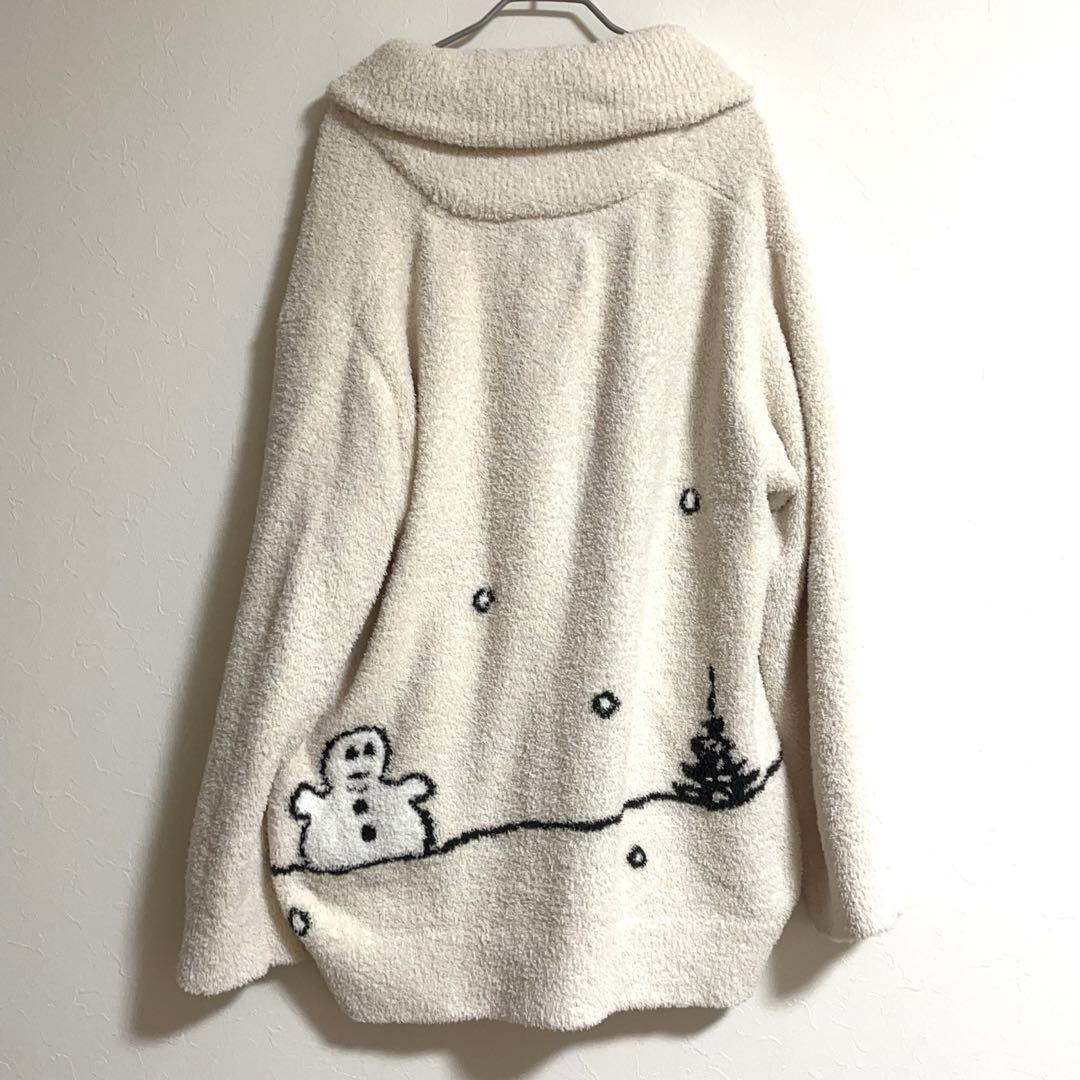 スヌーピー　パネルジャガードショール　カーディガン