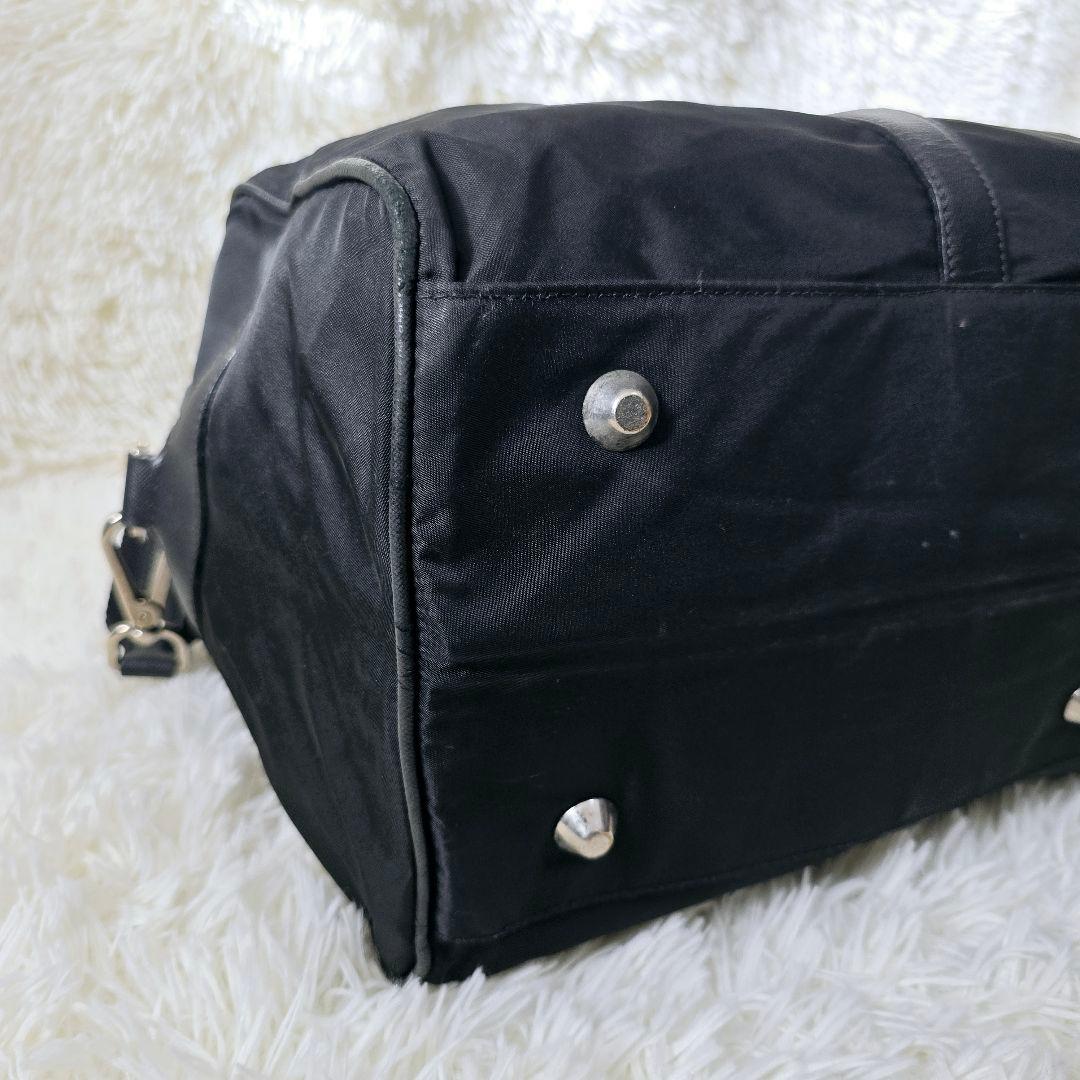 美品✨プラダ 大容量 サフィアーノレザー ナイロン ボストンバッグ 2way