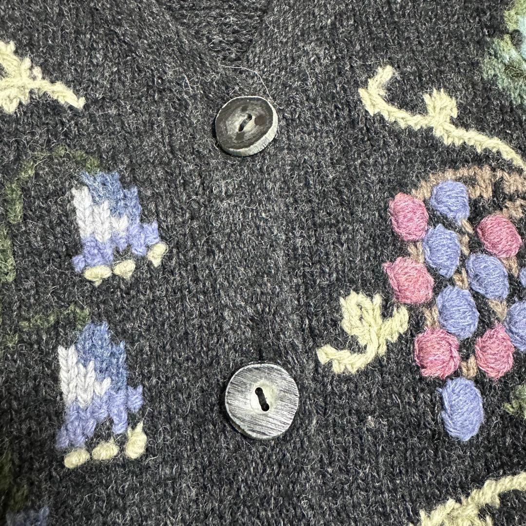 Talbots 花柄 カーディガン XLサイズ