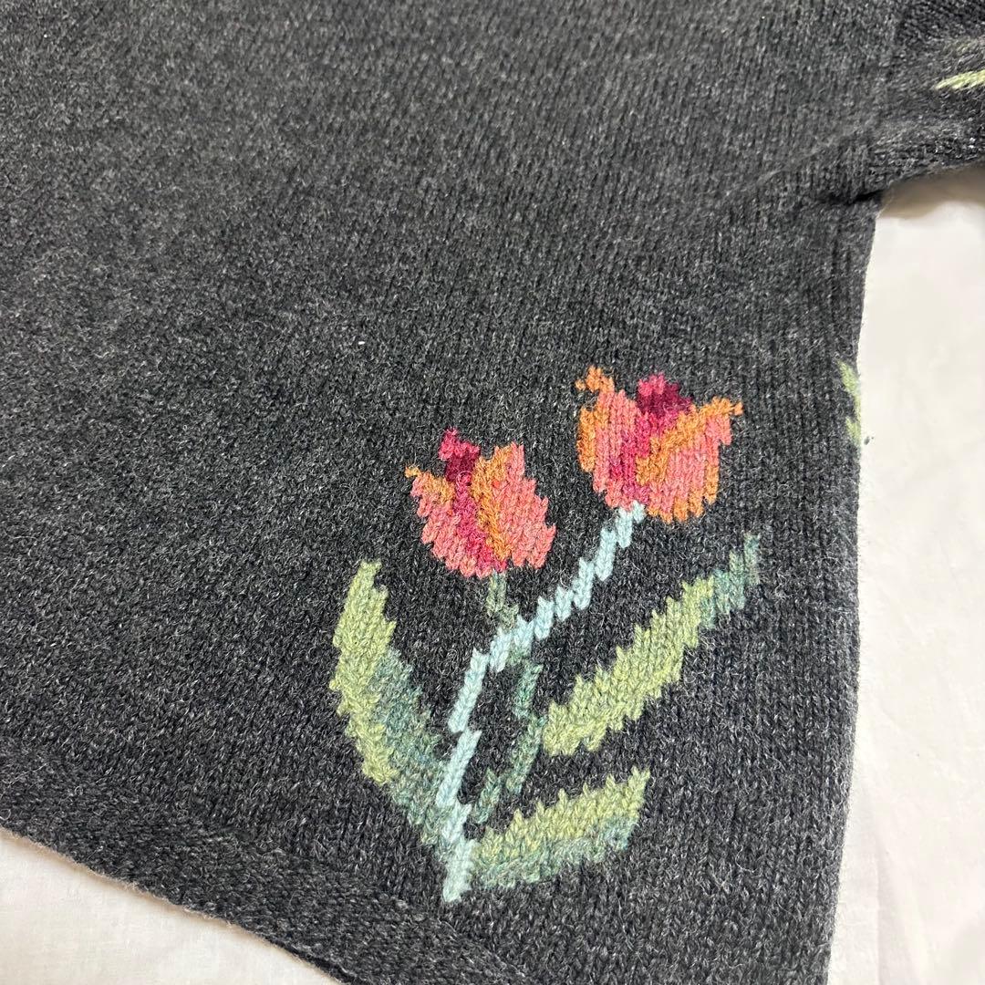 Talbots 花柄 カーディガン XLサイズ