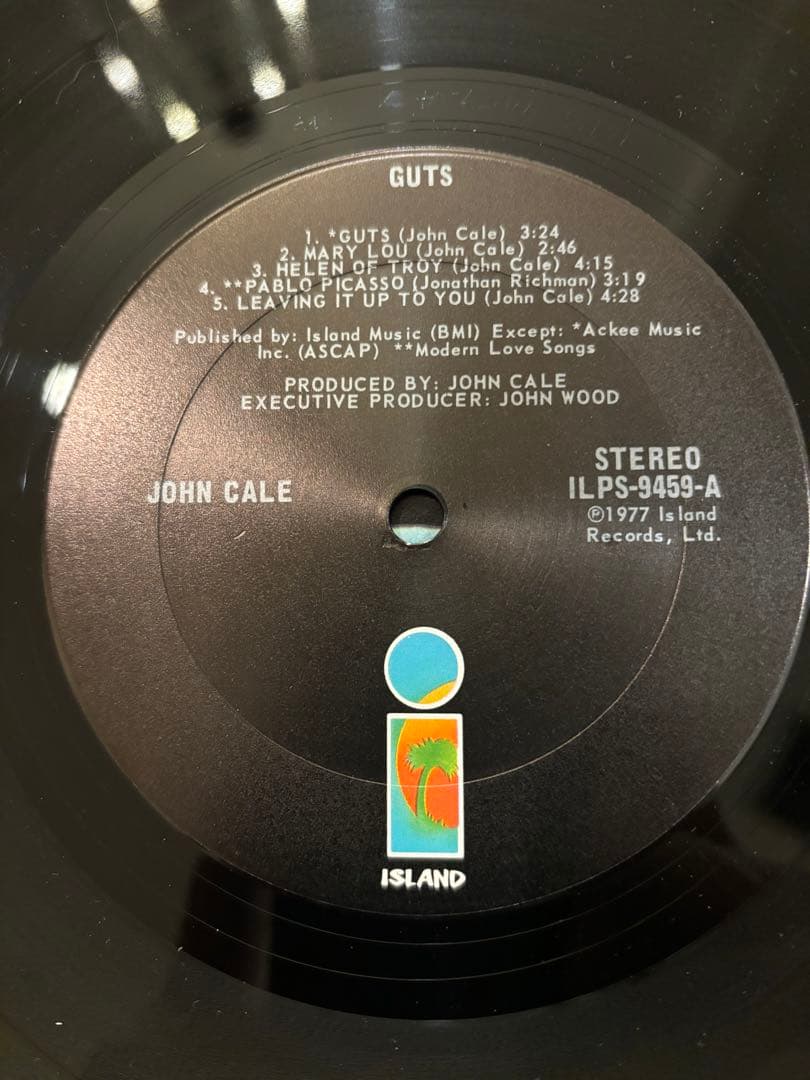 JOHN CALE 『GUTS 』LP アナログ盤
