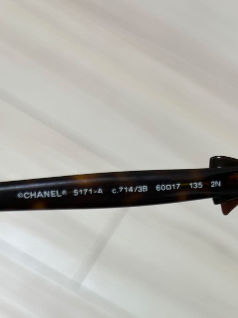 CHANEL シャネル　リボンサングラス　5171A 714/3B べっこう風