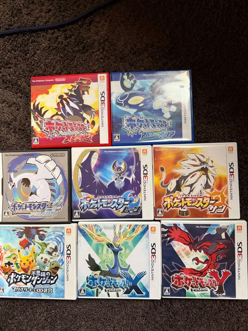 【動作確認OKです】DS版・3DS版ポケモンシリーズまとめ売り+脳トレ付き