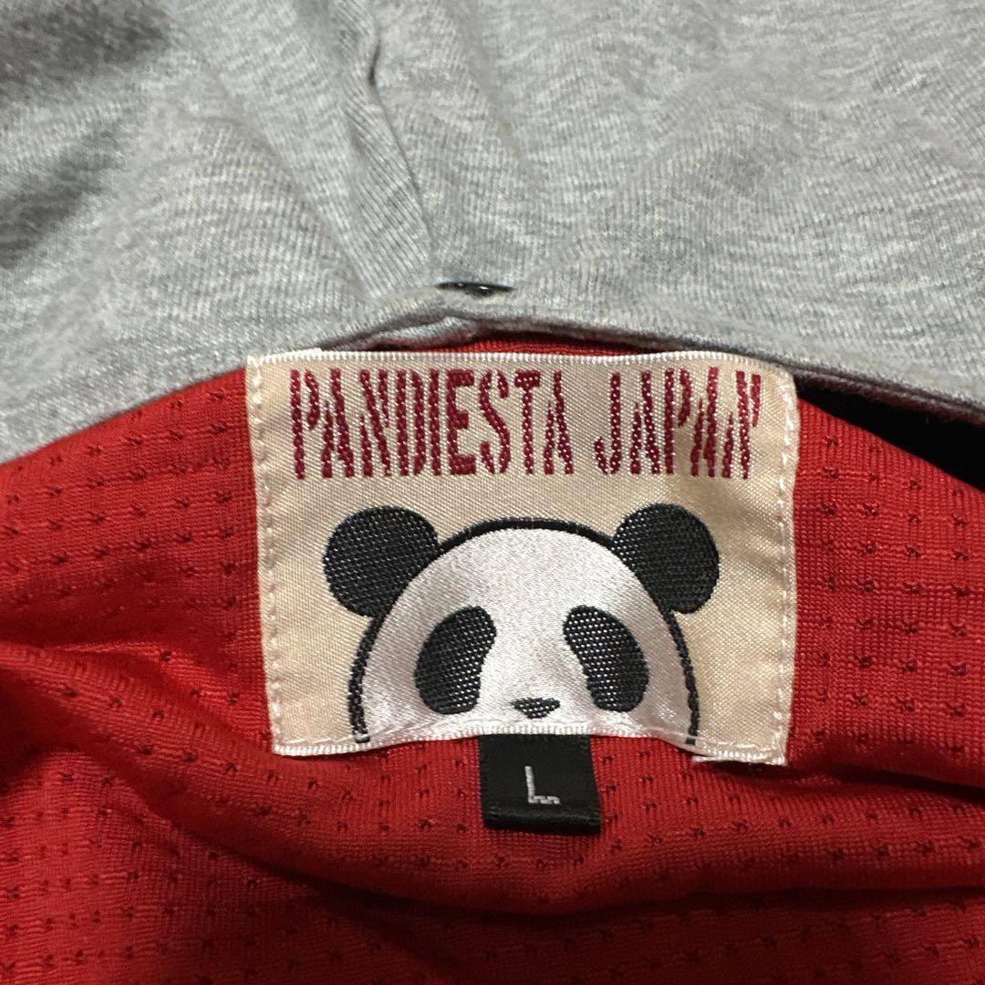 PANDIESTA JAPAN フード付きブルゾン MA-1 パンダ刺繍 黒 L