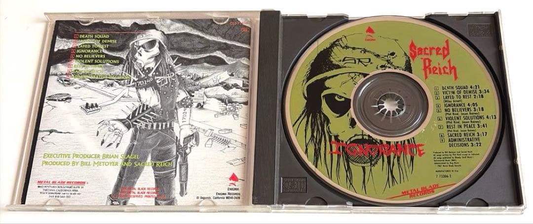 Sacred Reich/IGNORANCE/US初期CD 1987Thrash