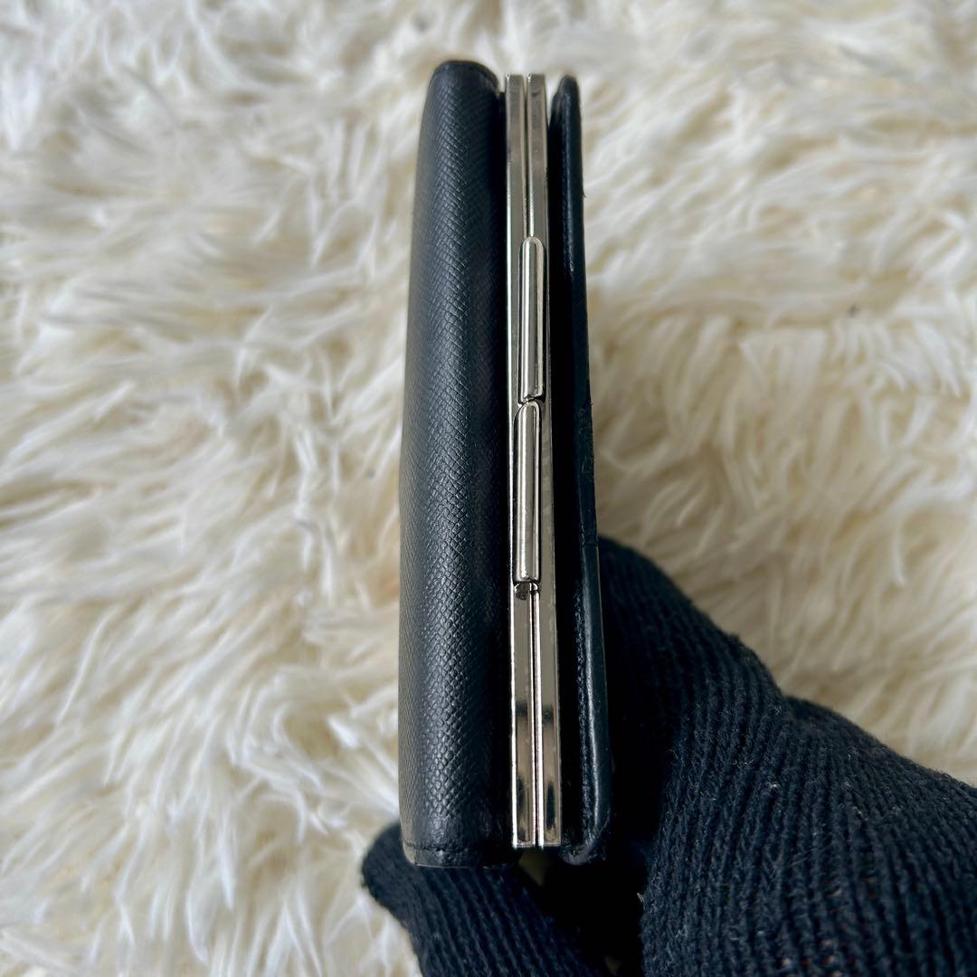 箱付き Burberry バーバリー 二つ折り財布 ノバチェック レザー 小型