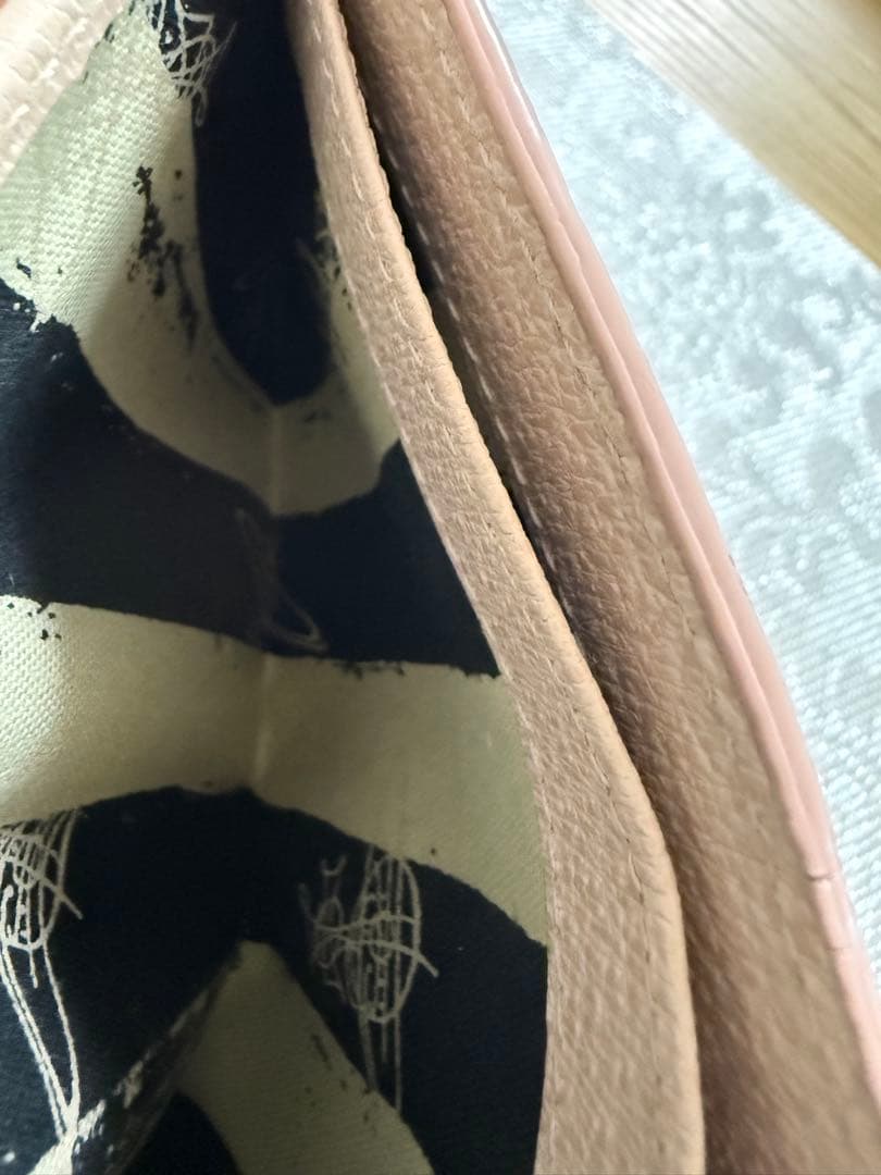 Vivienne Westwood ピンク レザー 三つ折り財布