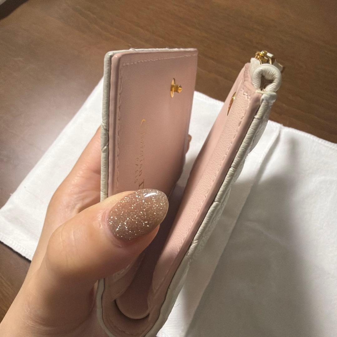 Christian Dior 二つ折り財布 ホワイト