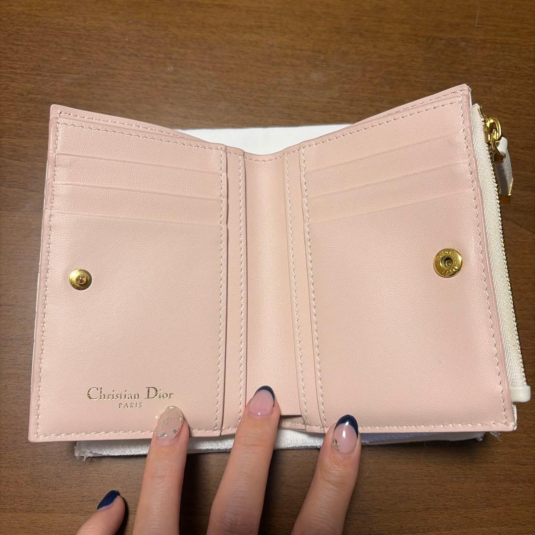 Christian Dior 二つ折り財布 ホワイト