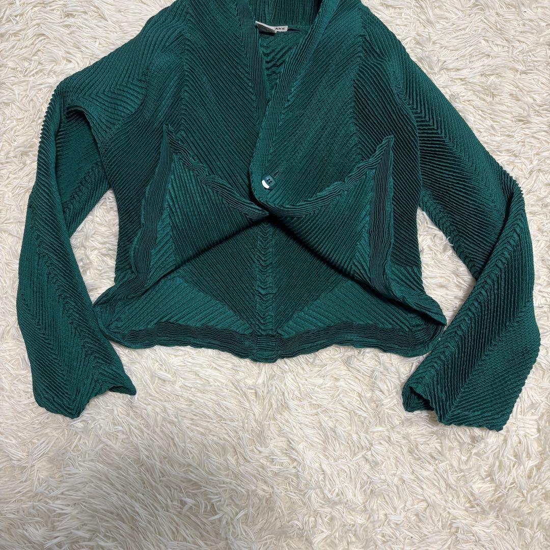 ISSEY MIYAKE プリーツ 立体デザイン カーディガン サイズ2 日本製