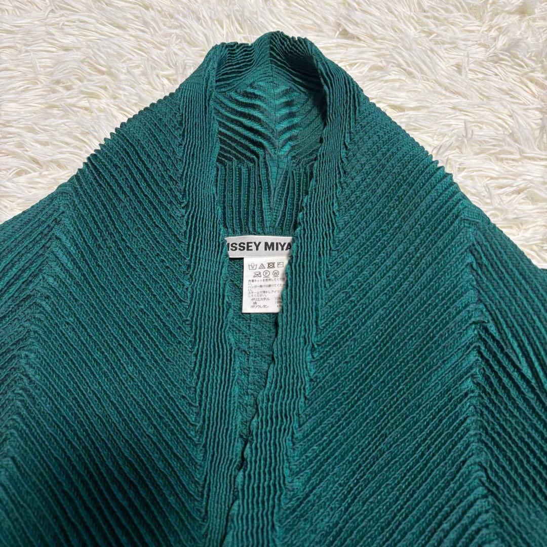 ISSEY MIYAKE プリーツ 立体デザイン カーディガン サイズ2 日本製
