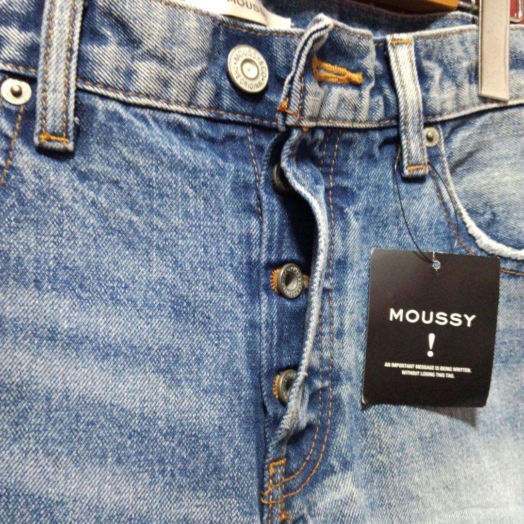 イギー☆MOUSSY☆パッチワークデニムパンツ26M～L☆新品未使用タグ付