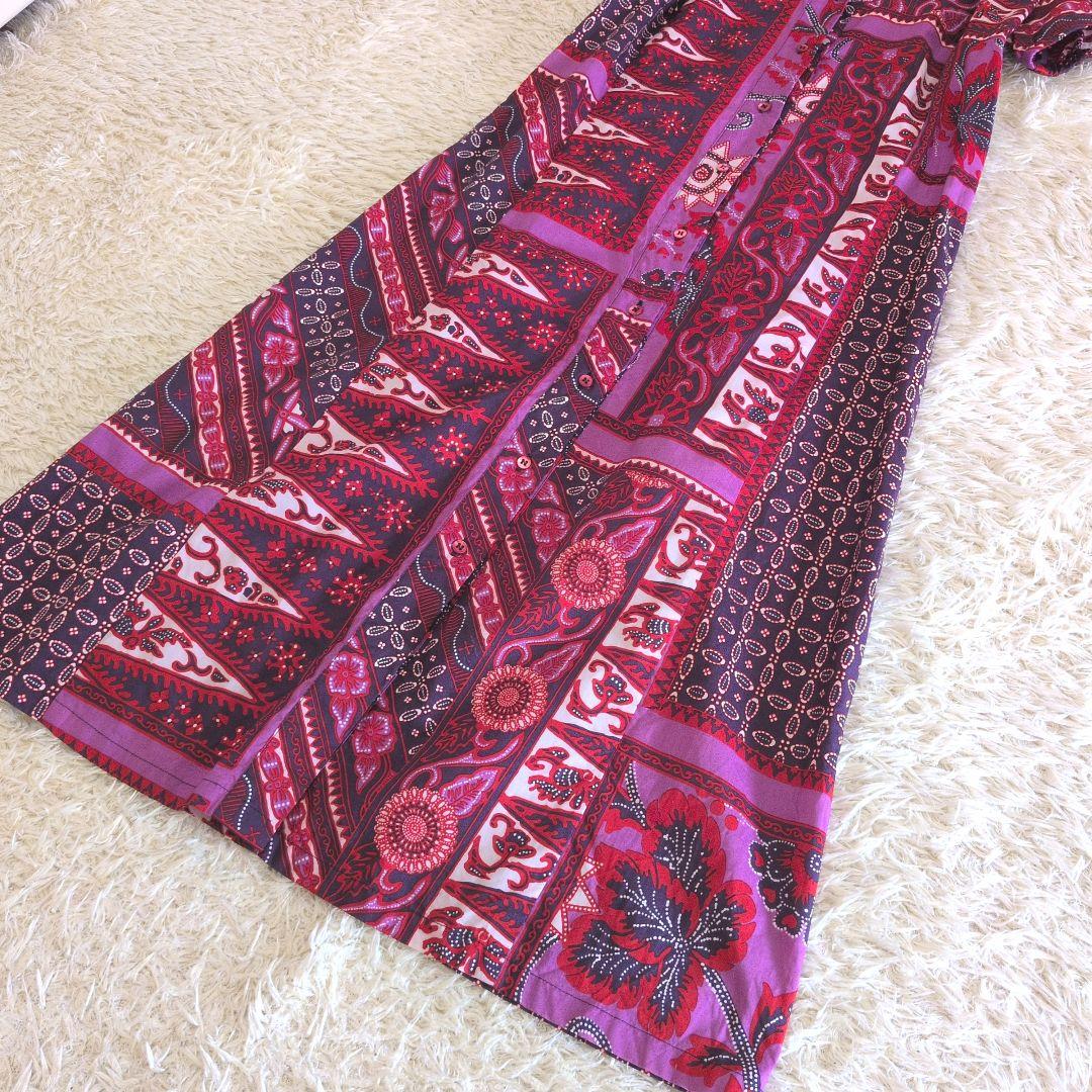 イタリア製★ETRO　半袖　ワンピース　コットン　ひざ丈　40