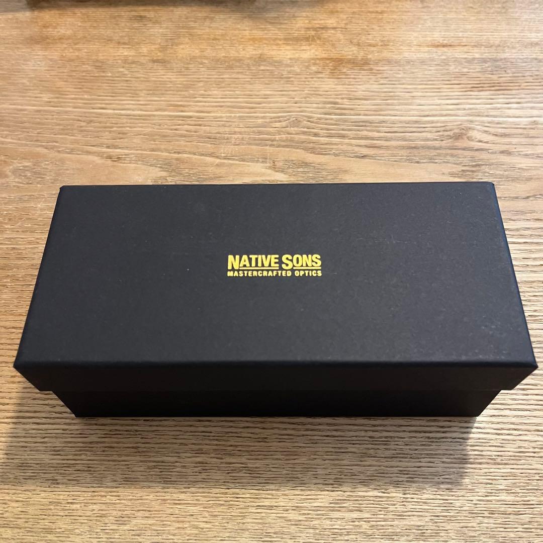 NATIVE SONS John O. サングラス　べっ甲-ゴールド　付属品完備