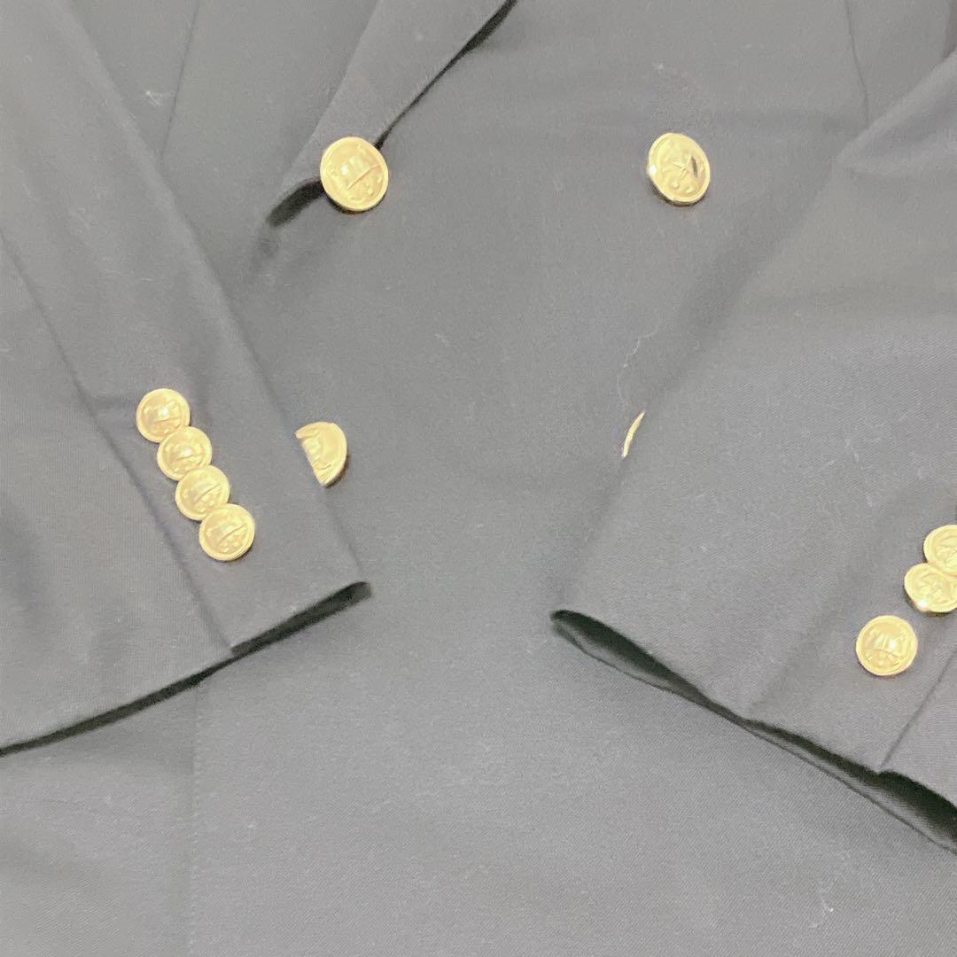 大きいサイズL相当 ポロバイラルフローレン 紺ブレ ダブルジャケット 金ボタン