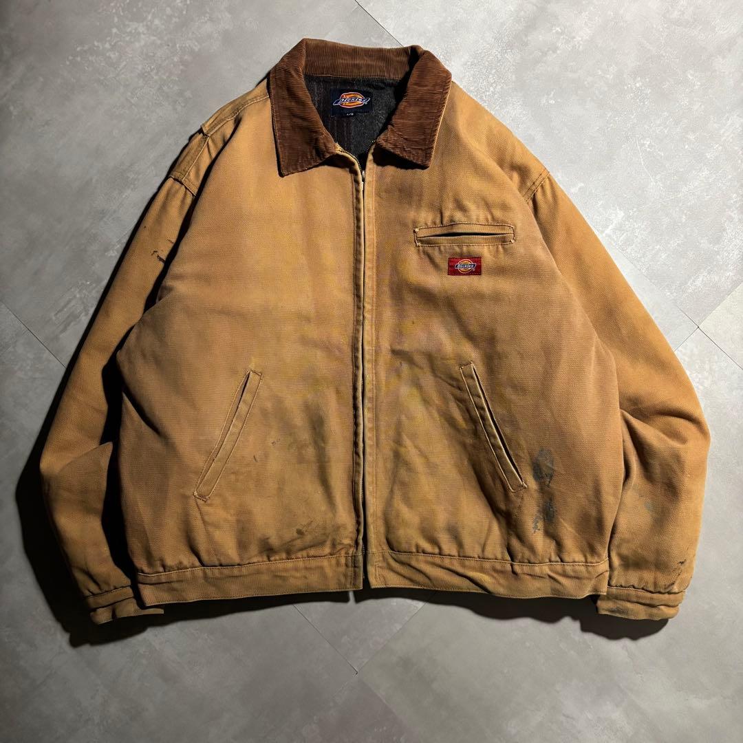 90s- Dickies ディッキーズ　デトロイトジャケット　キャメル　フェード