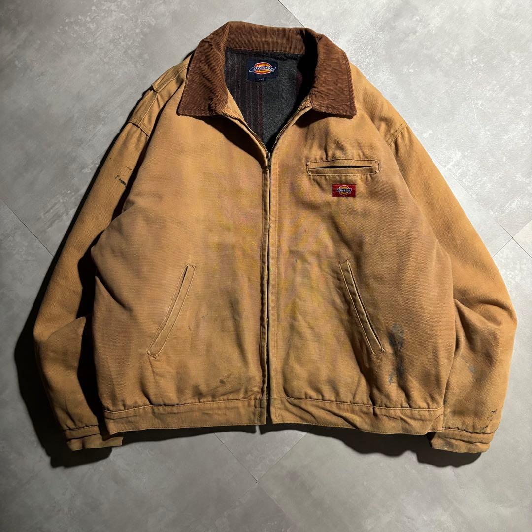 90s- Dickies ディッキーズ　デトロイトジャケット　キャメル　フェード