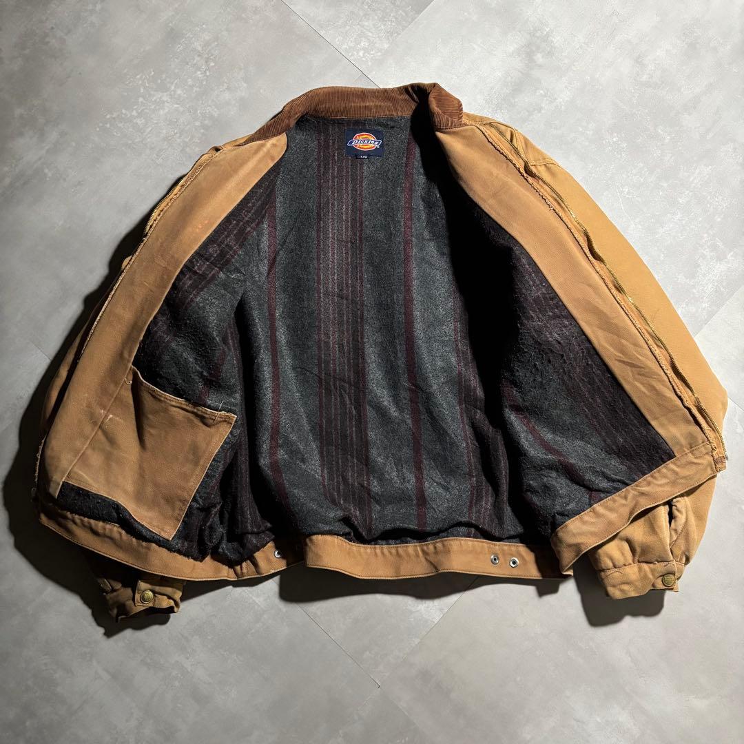 90s- Dickies ディッキーズ　デトロイトジャケット　キャメル　フェード