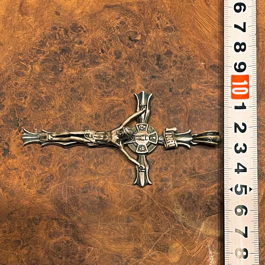 INRI クロス シルバー ペンダントトップ 十字架 キリスト ヴィンテージ