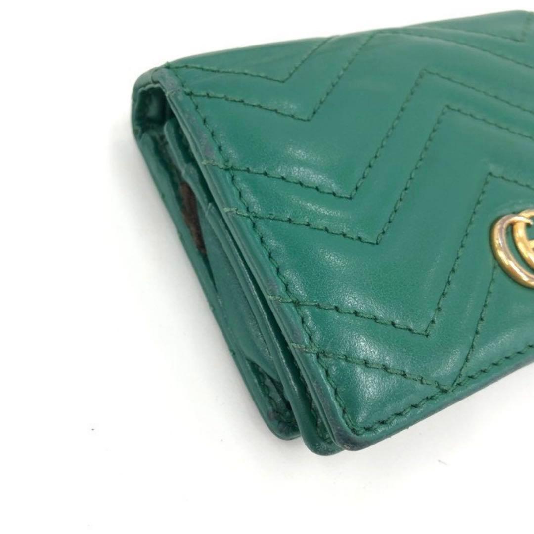 【値下げ】GUCCI グリーン 二つ折り財布