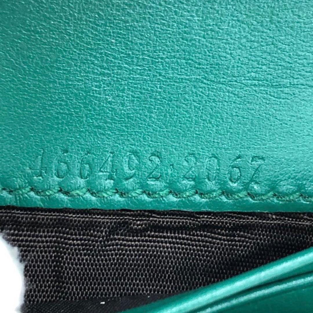 【値下げ】GUCCI グリーン 二つ折り財布