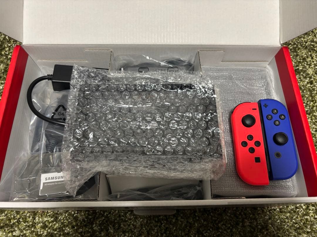 Switch本体(カラーカスタマイズ)+miniSD128GB+LANアダプター