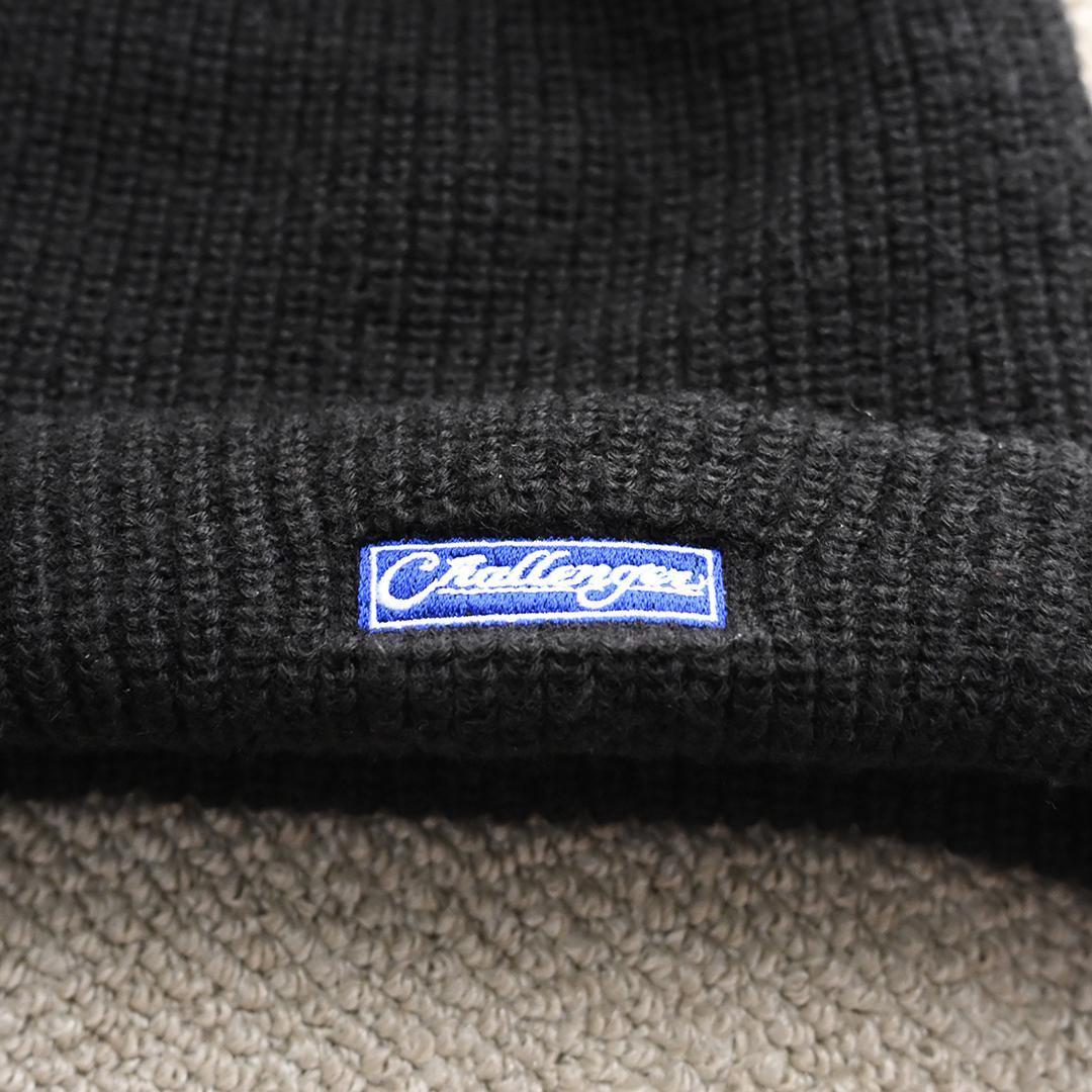 CHALLENGER BAR LOGO KNIT CAP ブラック