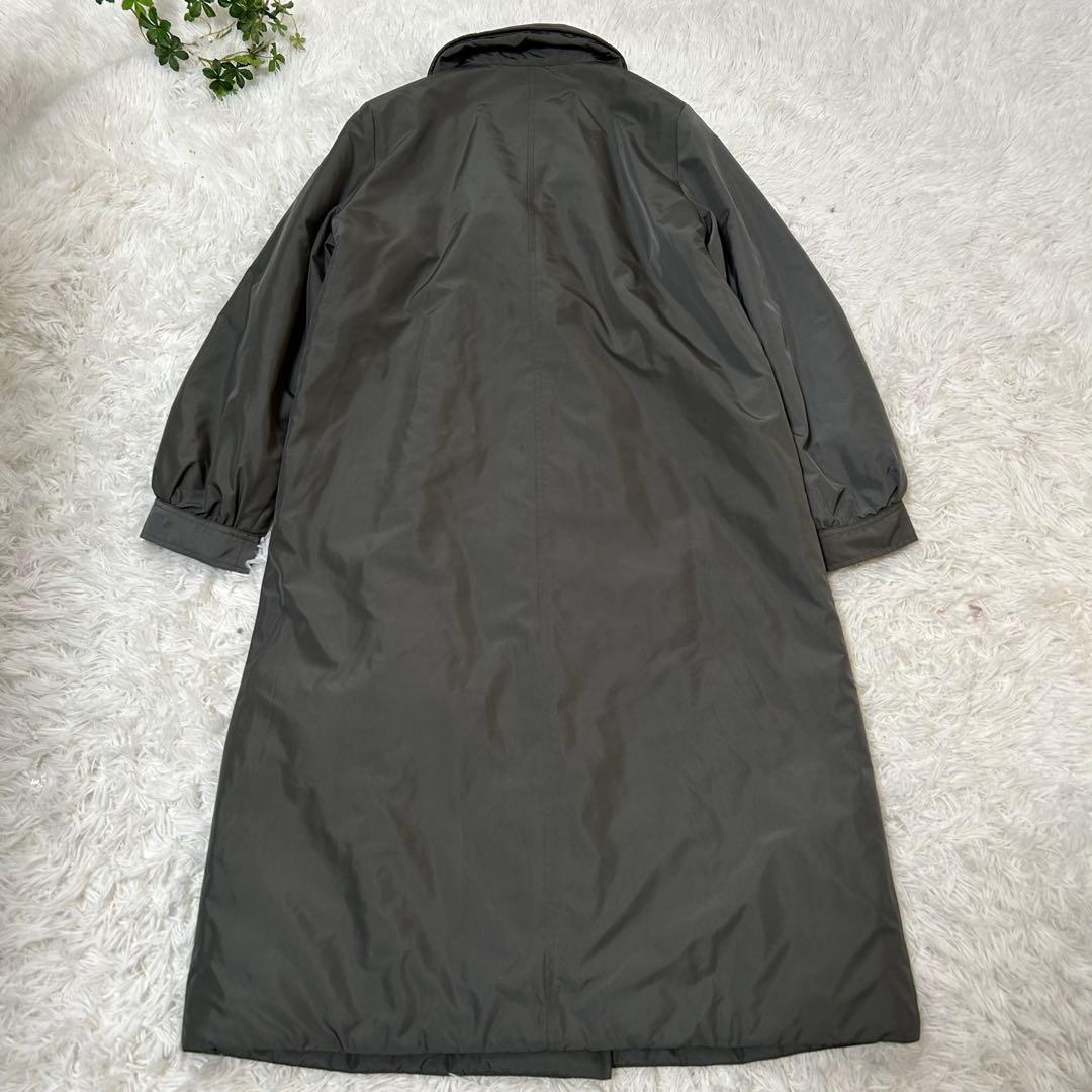 【新品】ダーマコレクション 撥水加工 中綿テーラード ロングコート９号ベルト付