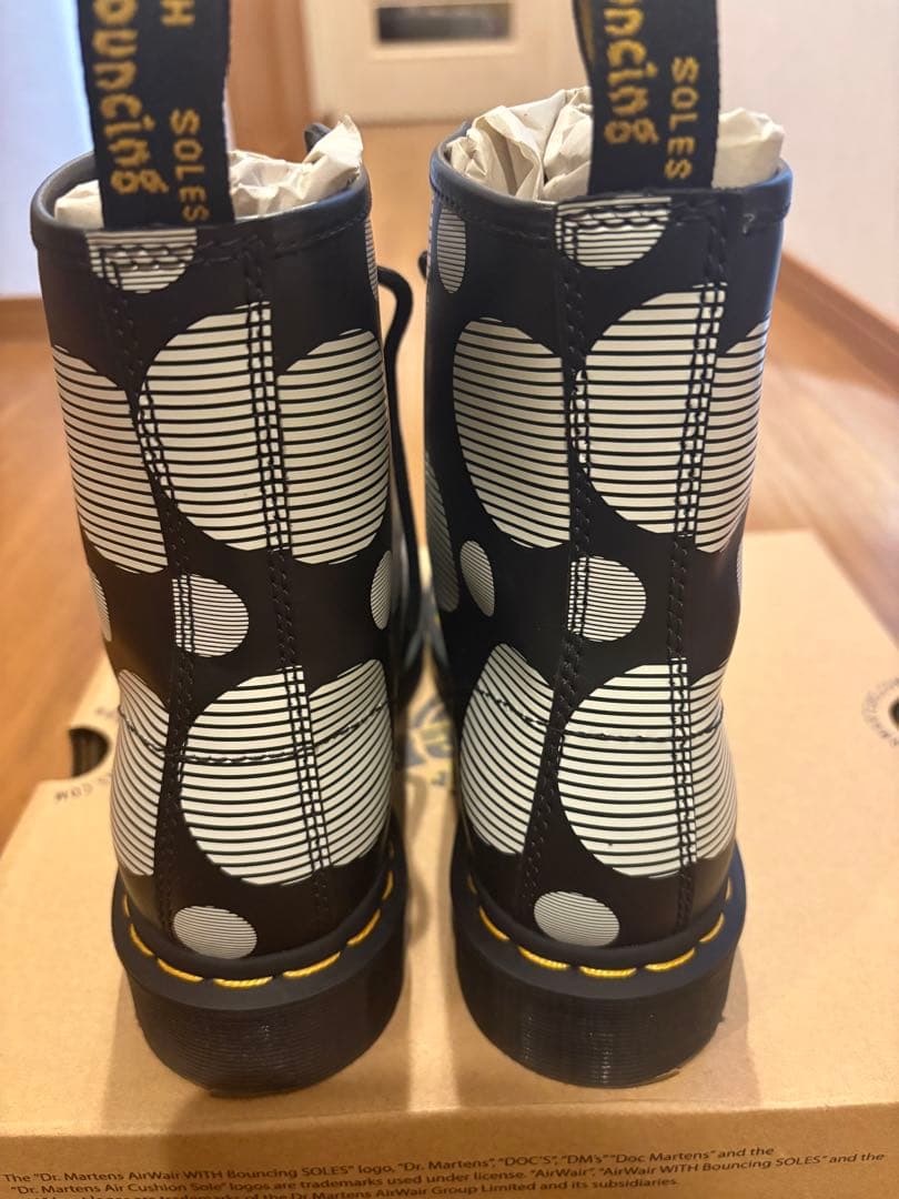 ドクターマーチン 8ホール ブーツ ポルカドット Dr.Martens 美品