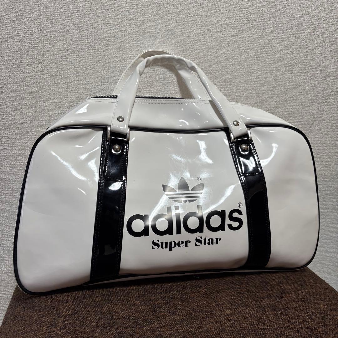 極美品 80s adidas super star エナメル ボストン デサント