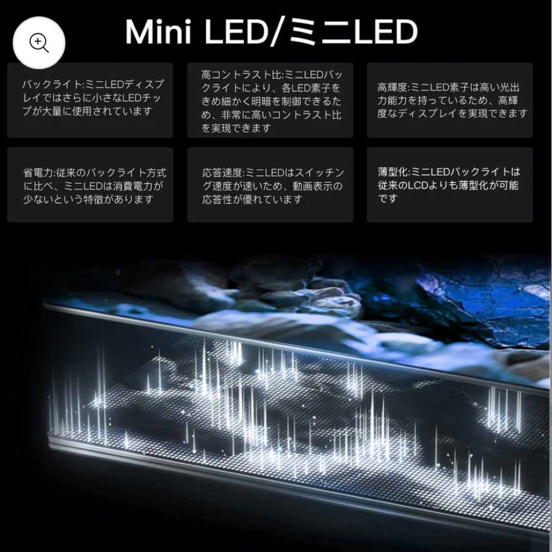 全国送料込❣️未使用FPD50型4K量子ドットminiLEDチューナーレスTV
