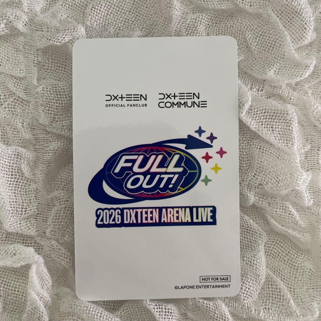 DXTEEN 田中笑太郎　FULLOUT トレカ w会員　有明アリーナ