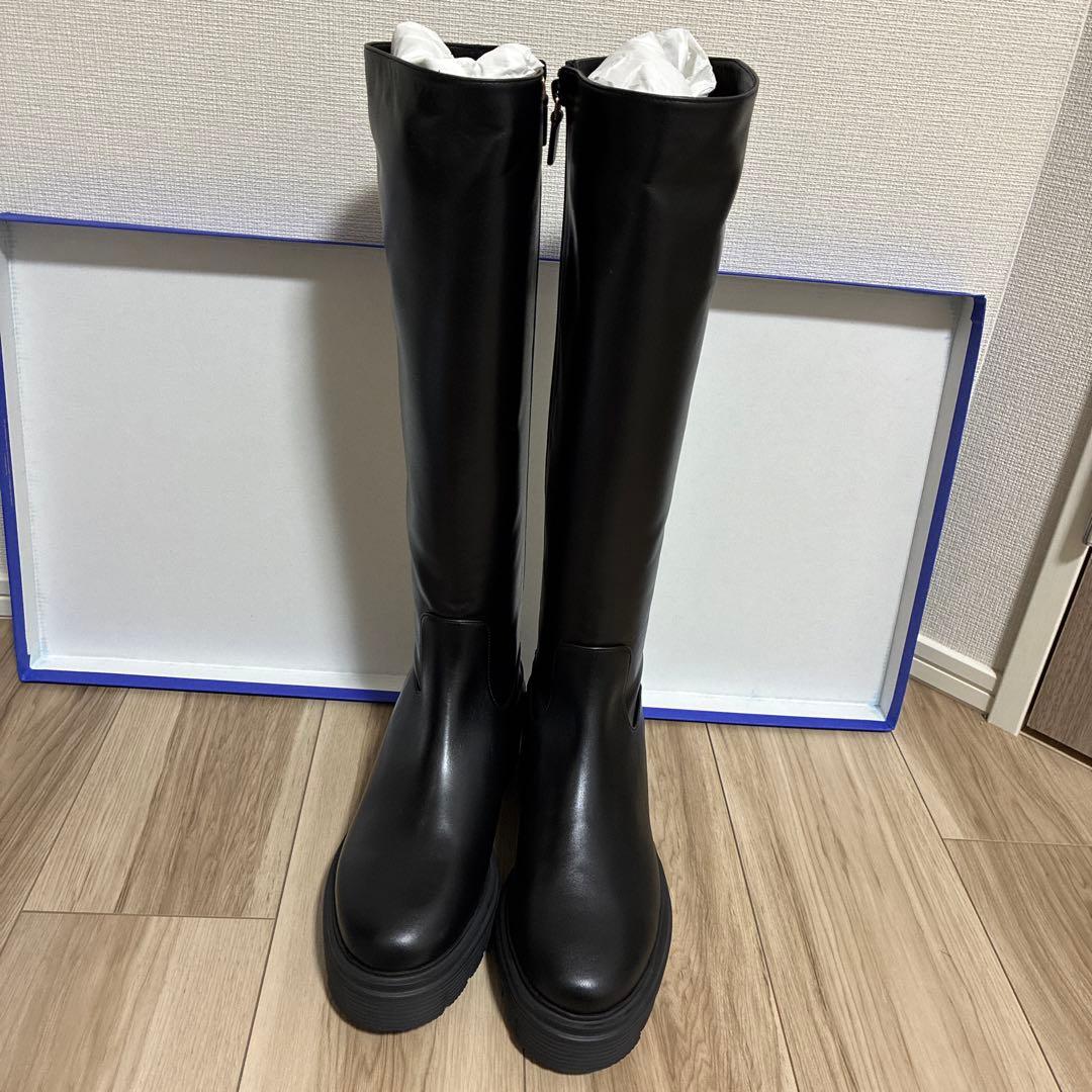 新品STUART WEITZMAN ロングブーツ38 定価14.7万円