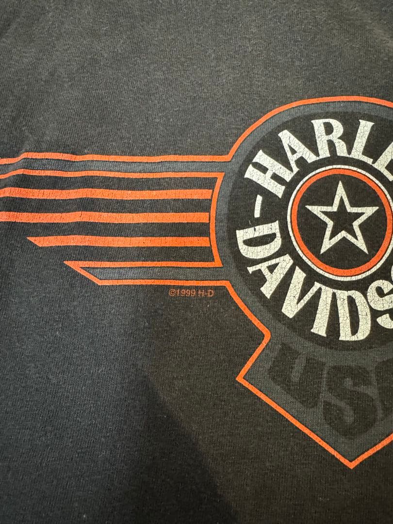 t*m様 90s Harley-Davidson Tシャツ L USA製ブラック