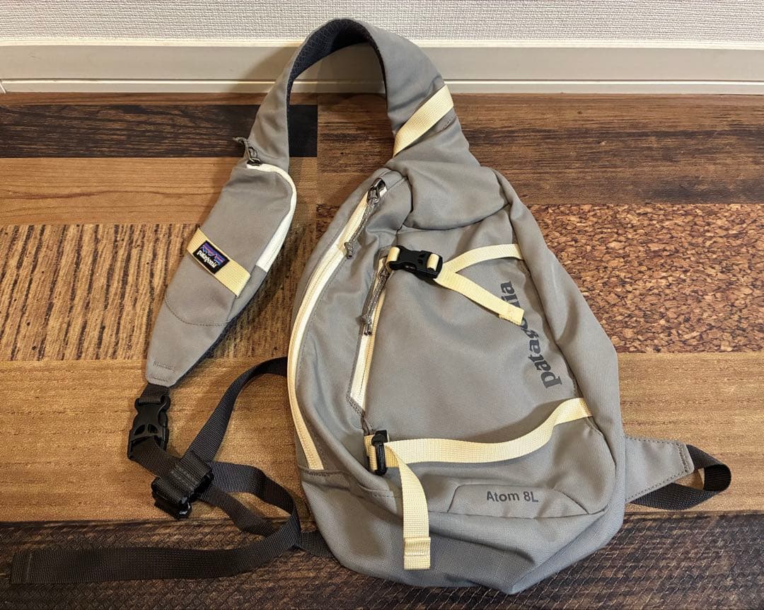 極美　Patagonia パタゴニア　ショルダーバッグ ボディバッグ　グレー8L