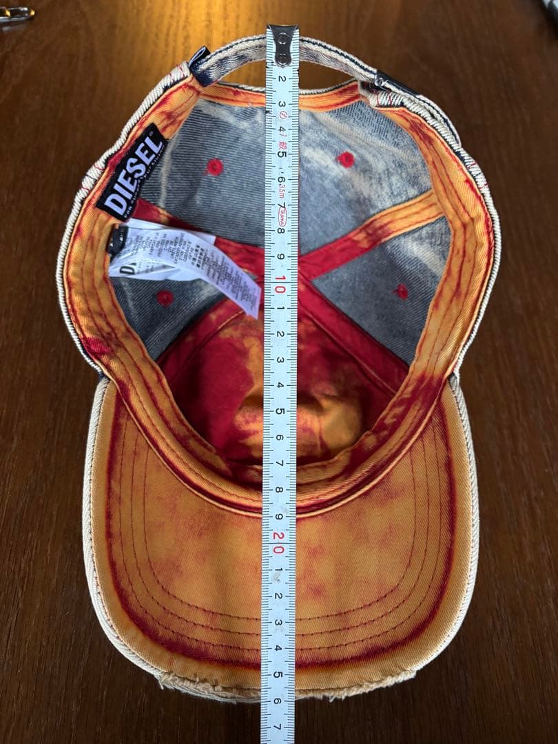 美品 DIESEL C-SEYMON ダメージデニムキャップ