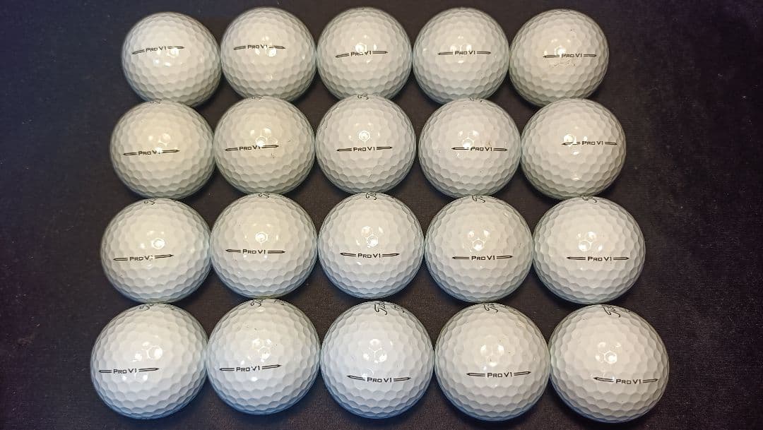 【美品】'23 Pro V1 20球 (ホワイト) タイトリスト ロストボール