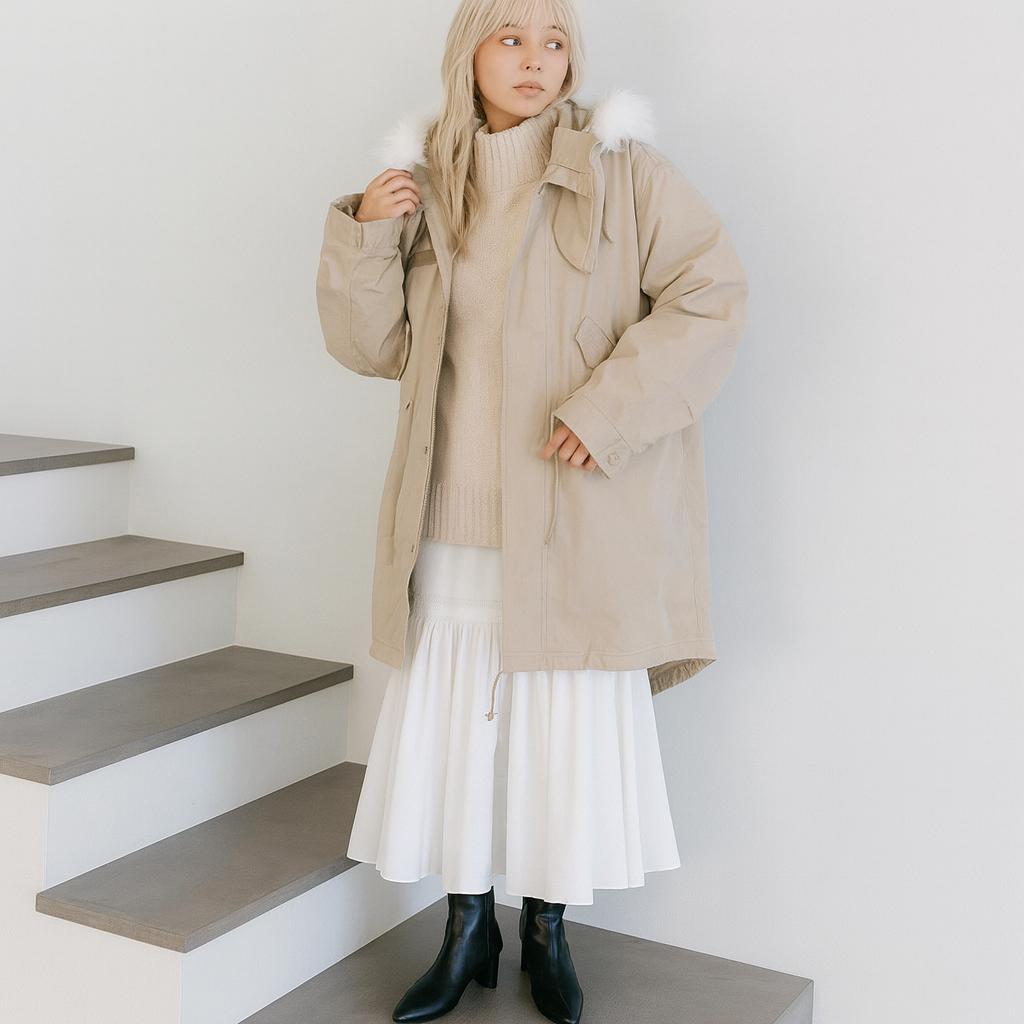 別注✨ SNIDEL × ALPHA モッズコート M-65 アイボリー
