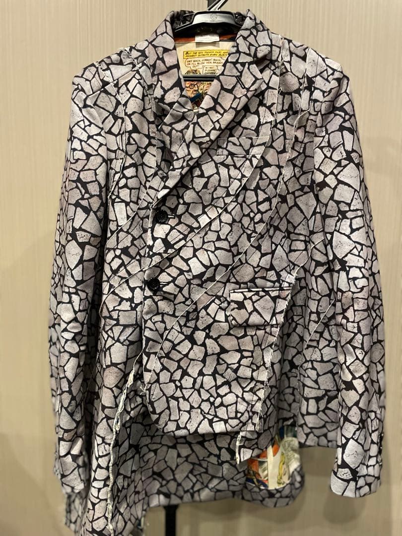 コムデギャルソンオムプリュス2018AW ホワイトショック ねじれジャケット