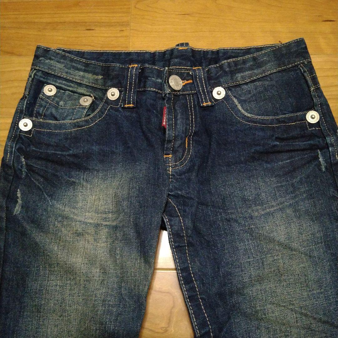 【美品】DSQUARED　29　フレア　刺繍　濃紺　DCDCパッチ スタッズ