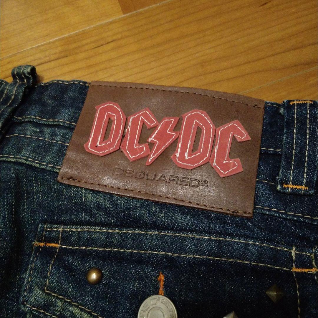 【美品】DSQUARED　29　フレア　刺繍　濃紺　DCDCパッチ スタッズ