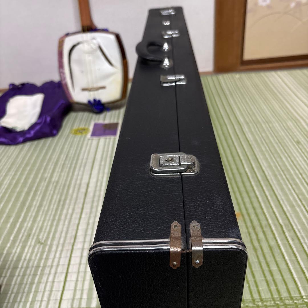 三味線　和楽器　弦　ハードケース付き　ジャンク品